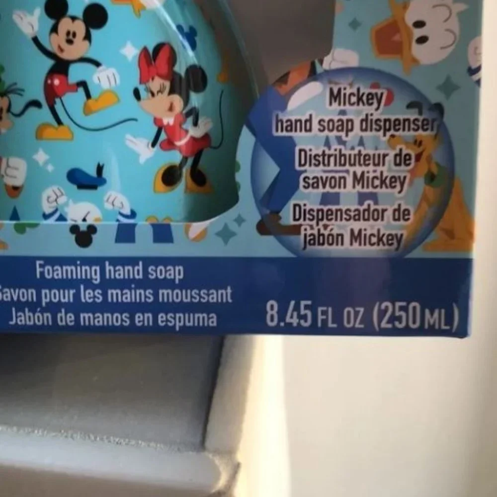NWT Mickey Mouse and Friends Hand Soap Dispenser